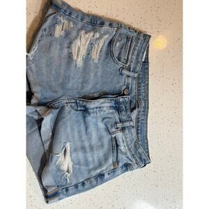 AMERICAN EAGLE DENIM MOM SHORTS STRETCH WOMENS SIZE 6